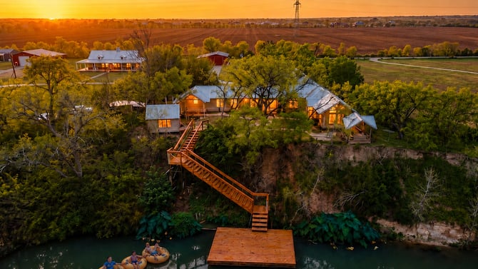 Floating the San Marcos: where to put a big group in Martindale
